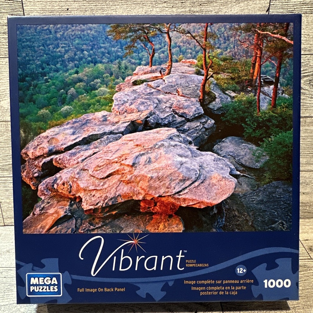 MEGA PUZZLE 1000PC Puzzle 19x27" Vibrant Buzzard's‎ Roost *Factory Sealed*